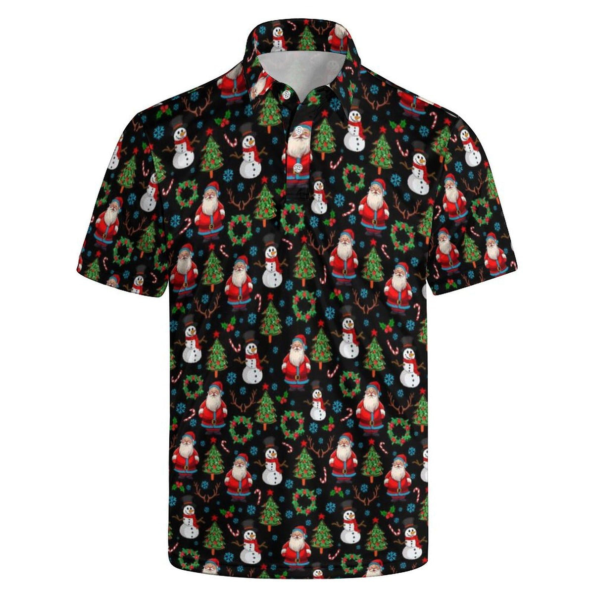 Santa Tee-Off Men's Christmas Golf Polo