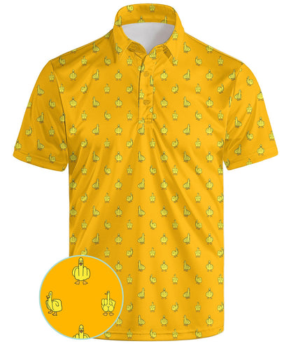 MDLBNSI Men's Humor Golf Polo - Duck Design