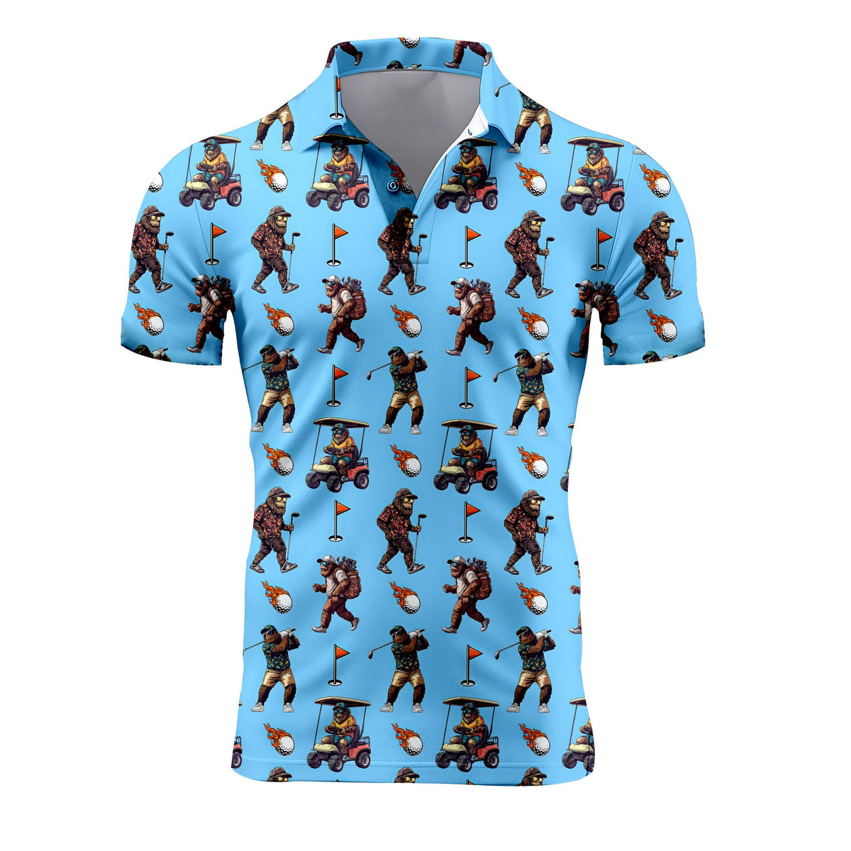 70s Retro Golf Shirts for Men